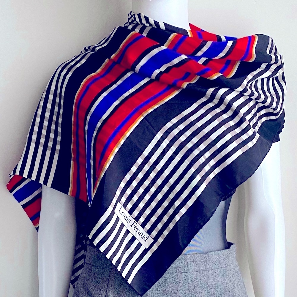 Vintage Louis Feraud RARE 100% silk scarf